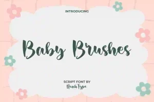 Baby Brushes Font