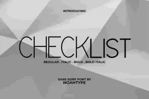 Checklist Font
