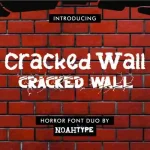 Cracked Wall Font