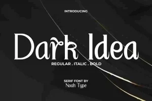 Dark Idea Font