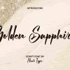 Golden Sapphire Font