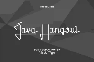Java Hangout Font
