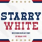 Starry White Font