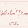 Unbroken Dream Font