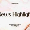 News Highlight Font