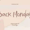 Back Monday Font