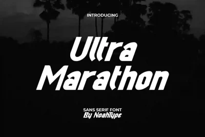 Ultra Marathon Sporty Font