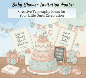 Baby Shower Invitation Fonts