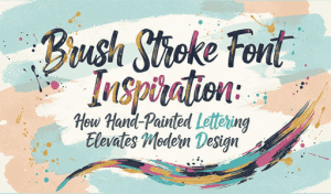Brush Stroke Font Inspiration