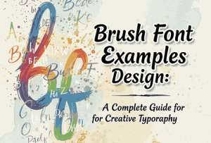 Brush Font Examples Design