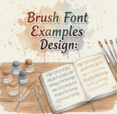 Brush Font Examples Design: Best Creative Brush Fonts
