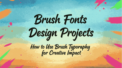 Brush Fonts Design Projects
