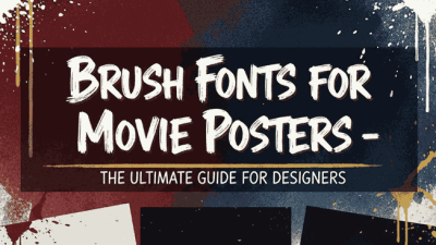 Brush Fonts Movie Posters