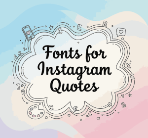 Fonts for Instagram Quotes