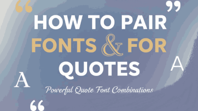 Quote Font Combinations